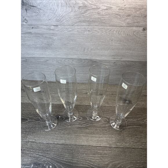 Vintage Arc France 9.5” Stemware Toasting Wine Champagne Glasses ~Set Of 4 - Picture 5 of 10